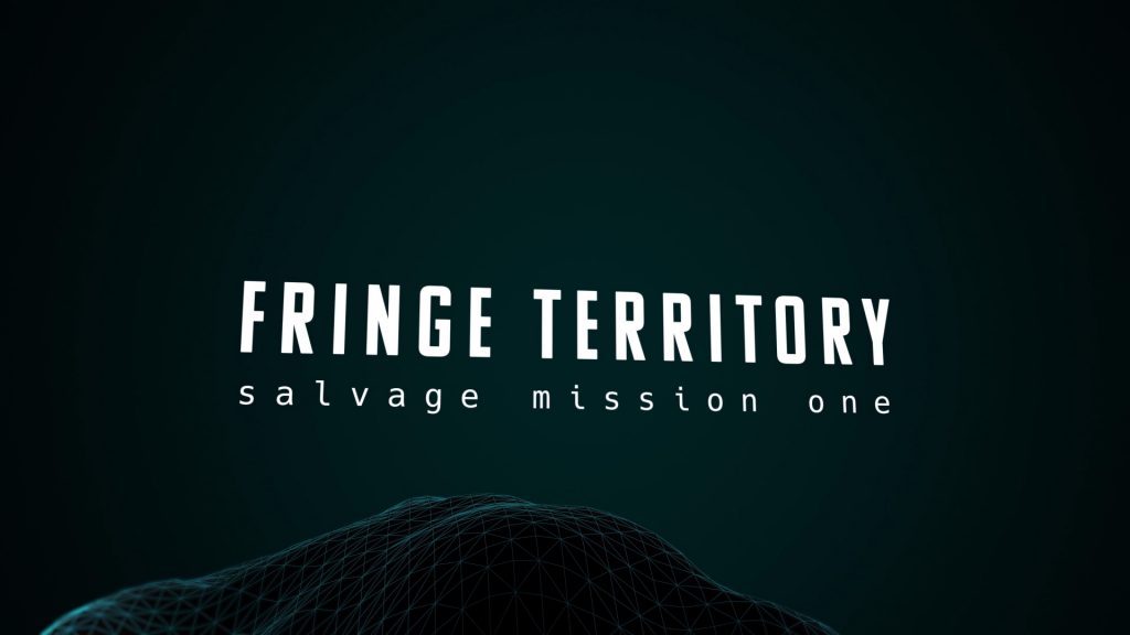 From the sci-fi short film Fringe Territory: Salvage Mission One. Title art.