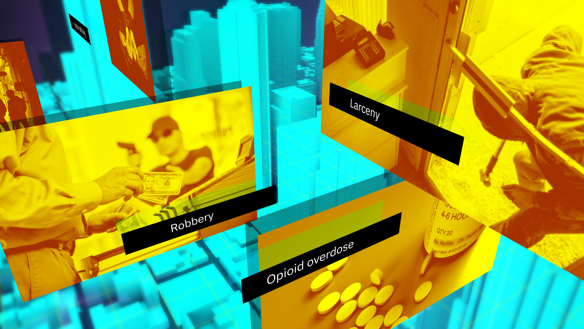 Managing Digital Evidence with IBM. Aerial City Map in 3D.