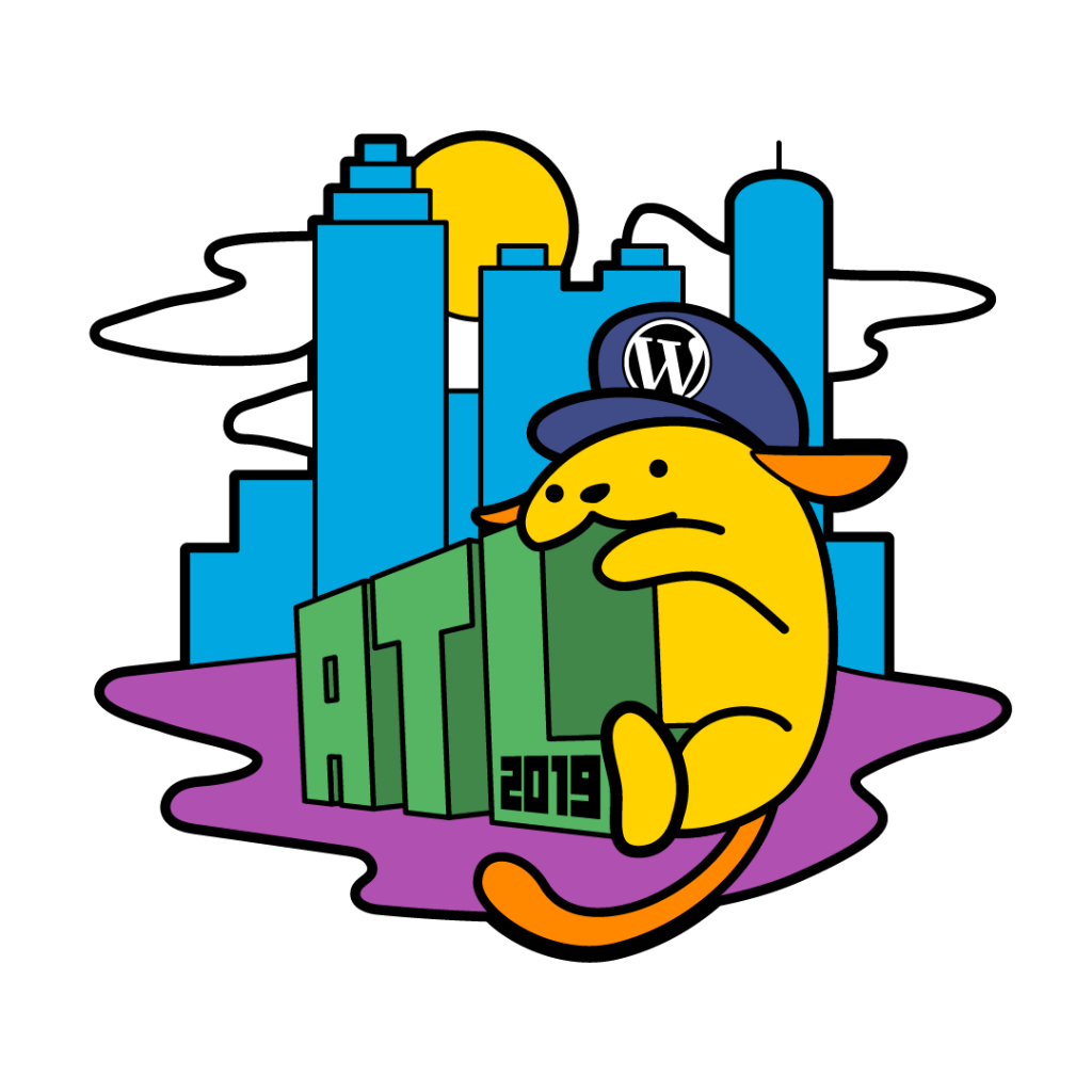 Wapuu Design for WordCamp Atlanta 2019