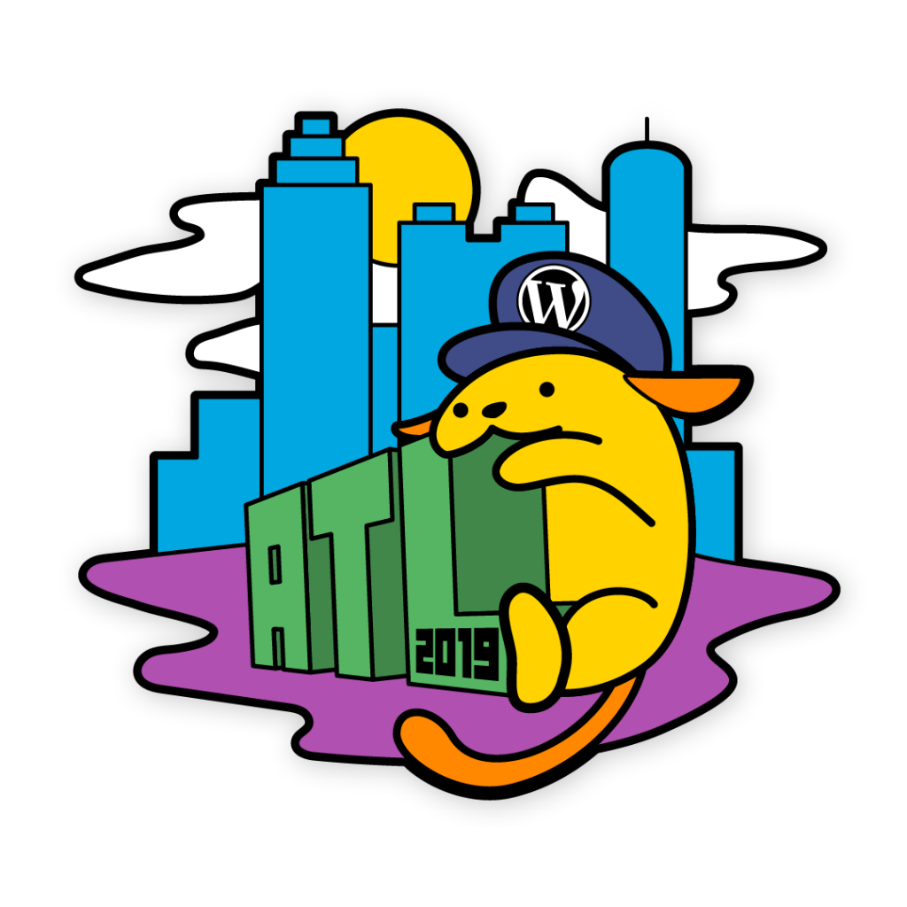 Wapuu Design for WordCamp Atlanta 2019