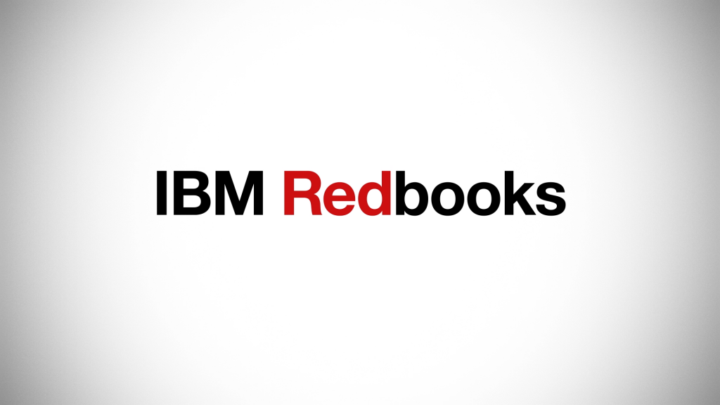 Motion graphics sequence of the IBM  Redbooks logotype.