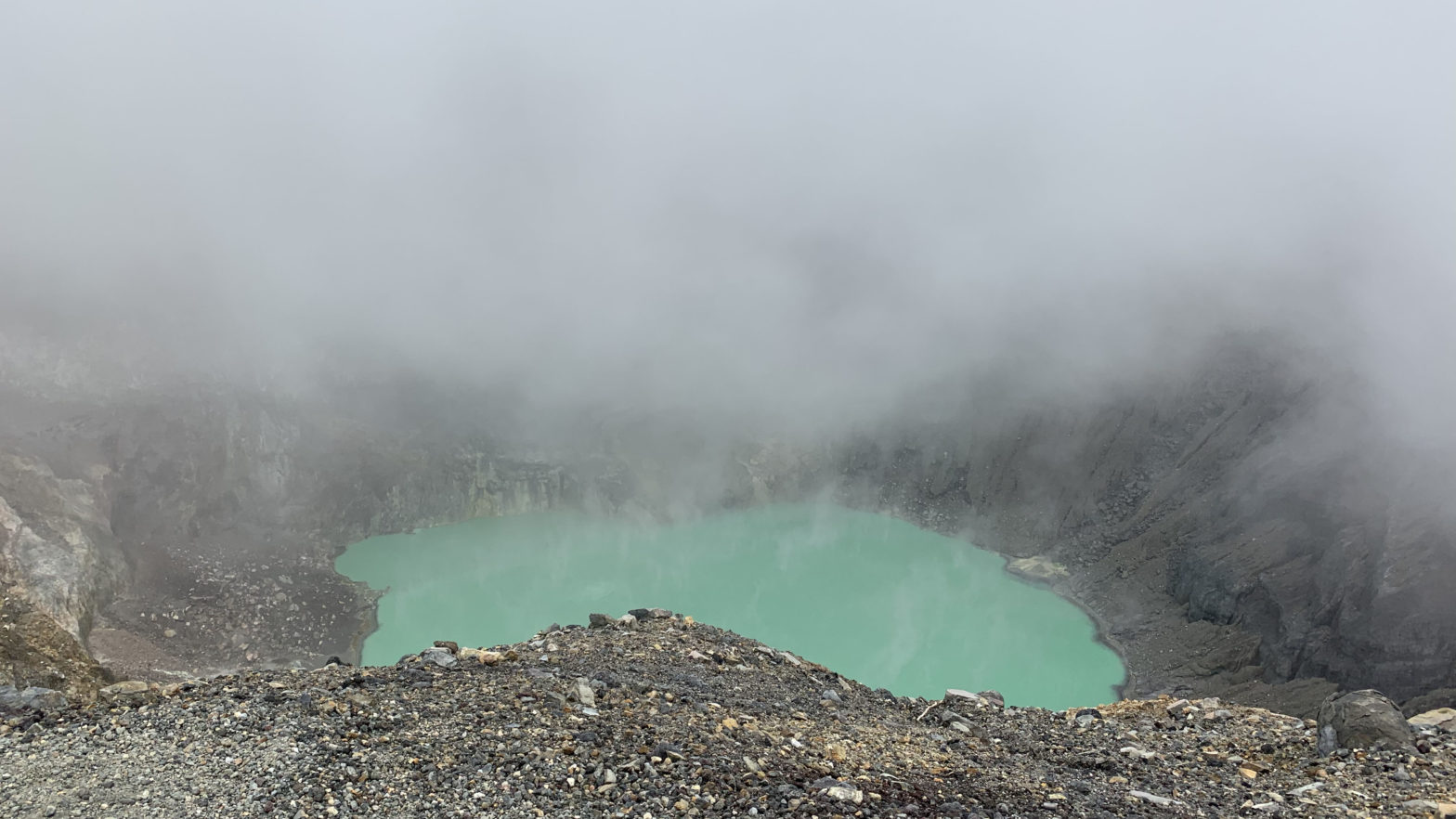 Photo of volcano crater